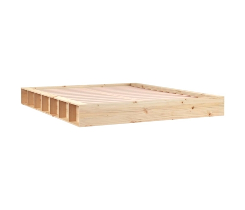 Estructura de cama de madera maciza 160x200 cm