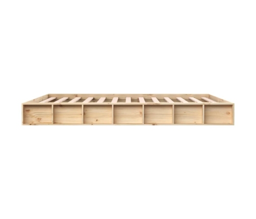 Estructura de cama de madera maciza 160x200 cm