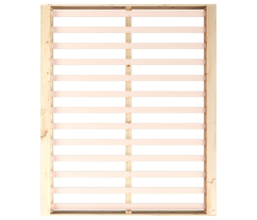 Estructura de cama de madera maciza 160x200 cm