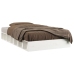 Estructura de cama individual de madera maciza blanco 90x190 cm