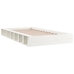 Estructura de cama individual de madera maciza blanco 90x190 cm