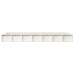 Estructura de cama individual de madera maciza blanco 90x190 cm