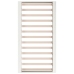 Estructura de cama individual de madera maciza blanco 90x190 cm