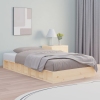 Estructura cama doble pequeña madera maciza 135x190 cm