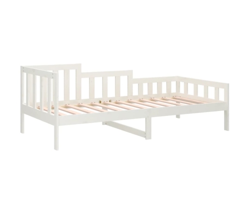 Sofá cama sin colchón madera maciza de pino blanco 90x190 cm