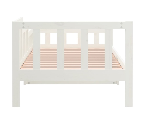 Sofá cama sin colchón madera maciza de pino blanco 90x190 cm