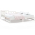 Sofá cama extraíble madera maciza de pino blanco 2x(80x200) cm