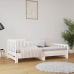 Sofá cama extraíble madera maciza de pino blanco 2x(80x200) cm
