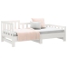 Sofá cama extraíble madera maciza de pino blanco 2x(80x200) cm