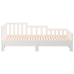 Sofá cama extraíble madera maciza de pino blanco 2x(80x200) cm