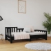 Sofá cama extraíble madera maciza de pino negro 2x(80x200) cm