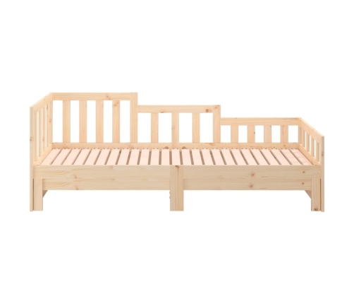 Sofá cama extraíble madera maciza de pino 2x(90x200) cm