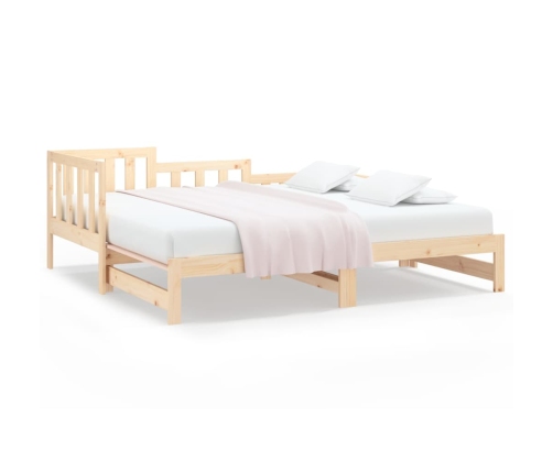 Sofá cama extraíble madera maciza de pino 2x(90x190) cm