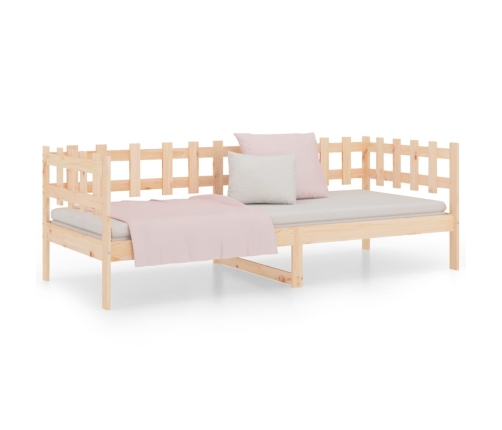 Sofá cama sin colchón madera maciza de pino 90x200 cm