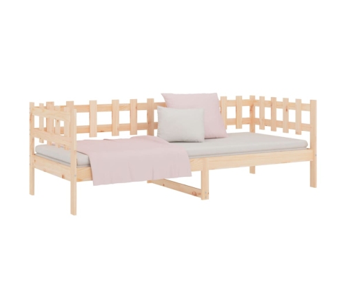 Sofá cama sin colchón madera maciza de pino 90x200 cm