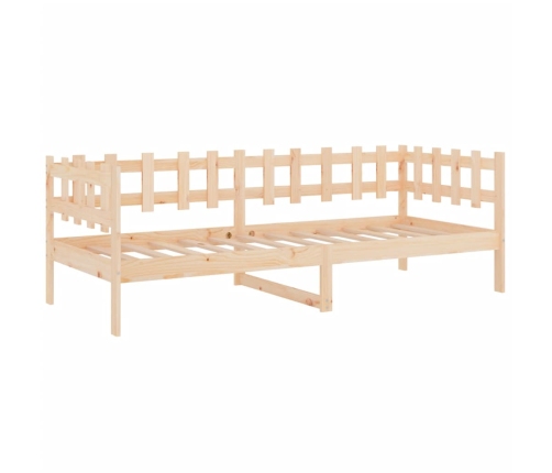 Sofá cama sin colchón madera maciza de pino 90x200 cm