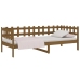 Sofá cama madera maciza de pino marrón miel 90x200 cm