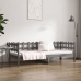 Sofá cama sin colchón madera maciza de pino gris 90x190 cm