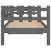 Sofá cama sin colchón madera maciza de pino gris 90x190 cm