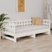 Sofá cama extraíble madera maciza de pino blanco 2x(80x200) cm