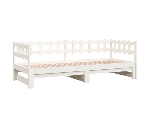 Sofá cama extraíble sin colchón blanco 2x(90x190) cm