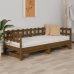 Sofá cama extraíble sin colchón marrón miel 2x(90x190) cm