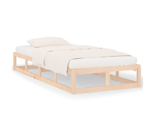 Estructura de cama de madera maciza 90x200 cm