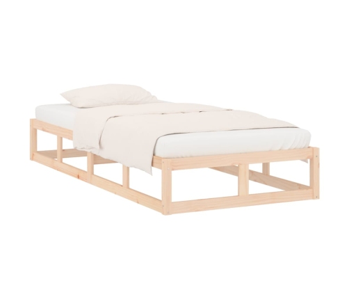 Estructura de cama de madera maciza 90x200 cm