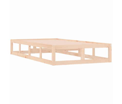 Estructura de cama de madera maciza 90x200 cm