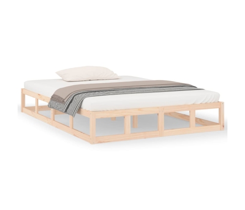 Estructura de cama de madera maciza 120x200 cm