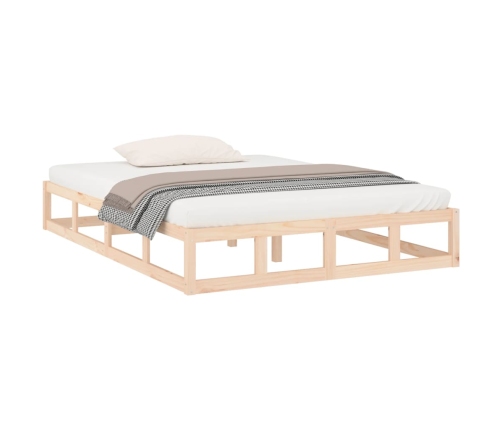 Estructura de cama de madera maciza 120x200 cm