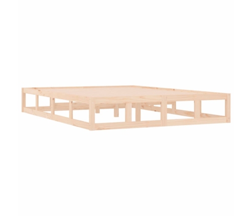 Estructura de cama de madera maciza 120x200 cm