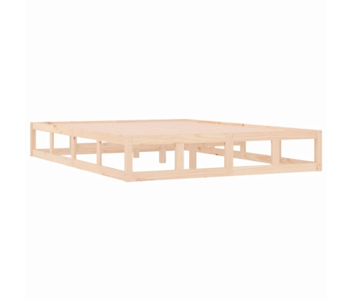 Estructura de cama de madera maciza 160x200 cm