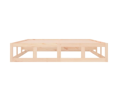 Estructura de cama doble pequeña de madera maciza 120x190 cm