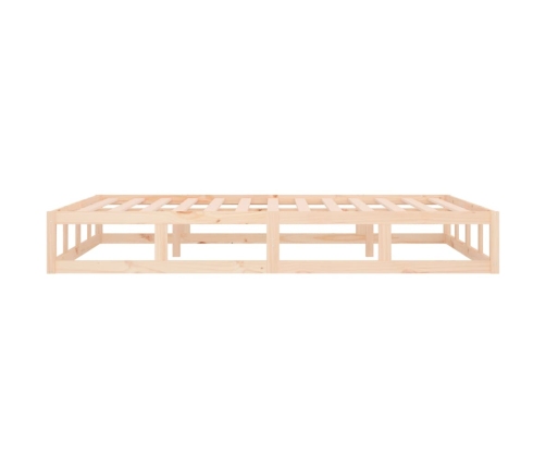 Estructura de cama doble pequeña de madera maciza 120x190 cm