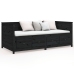 Sofá cama madera maciza de pino negro 90x200 cm