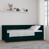 Sofá cama madera maciza de pino negro 90x200 cm