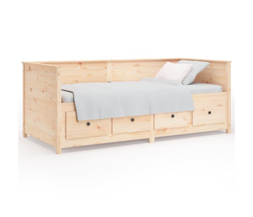 Sofá cama sin colchón madera maciza de pino 80x200 cm