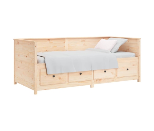 Sofá cama sin colchón madera maciza de pino 80x200 cm