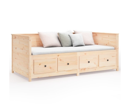 Sofá cama sin colchón madera maciza de pino 80x200 cm