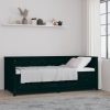 Sofá cama sin colchón madera maciza de pino negro 80x200 cm