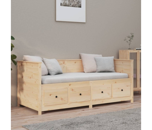 Sofá cama sin colchón madera maciza de pino 90x190 cm