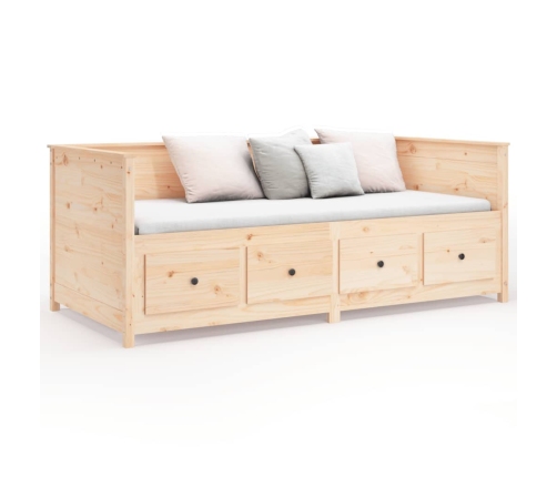 Sofá cama sin colchón madera maciza de pino 90x190 cm