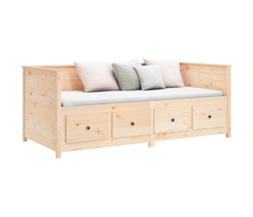 Sofá cama sin colchón madera maciza de pino 90x190 cm