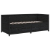 Sofá cama sin colchón madera maciza de pino negro 90x190 cm