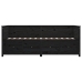 Sofá cama sin colchón madera maciza de pino negro 90x190 cm