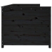 Sofá cama sin colchón madera maciza de pino negro 90x190 cm