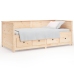 vidaXL Sofá cama de madera maciza de pino 75x190 cm