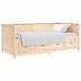 vidaXL Sofá cama de madera maciza de pino 75x190 cm