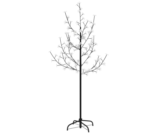 Árbol LED con flor de cerezo 84 LED blanco cálido 120 cm